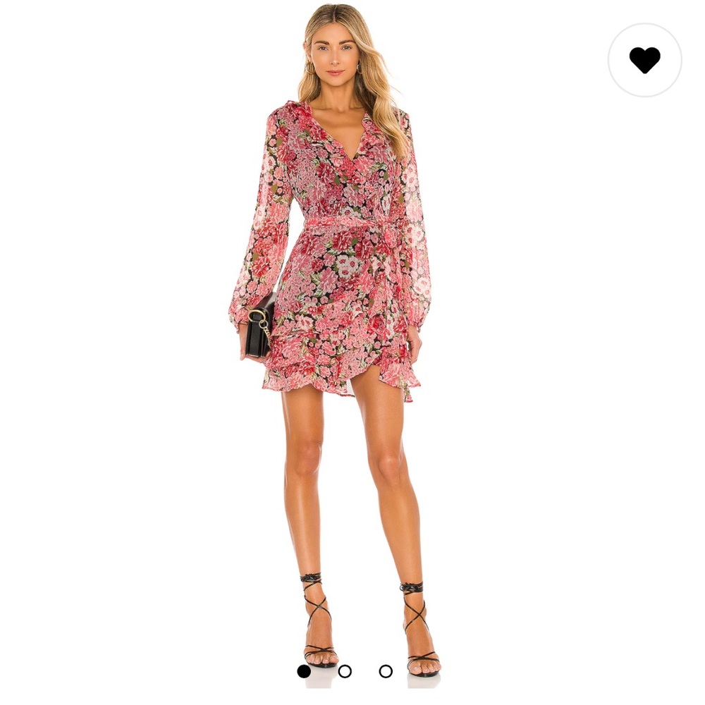 Triple frill dress by Bardot. Pink Gardenia. Worn once.